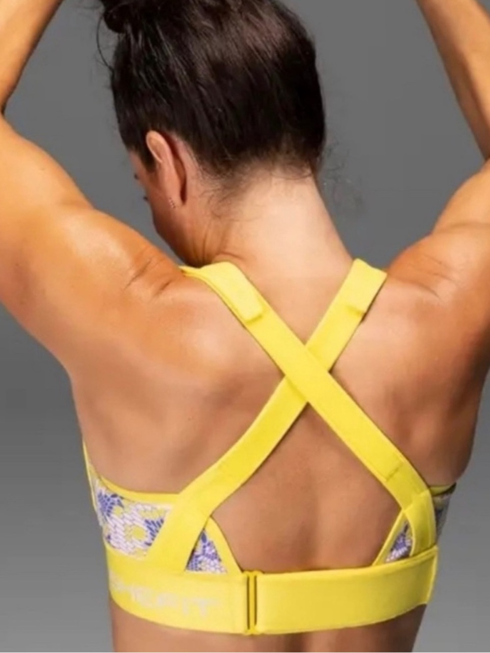 Shefit Charged Yellow Kryptek Ultimate Flex Sports Bra size 3 Luxe